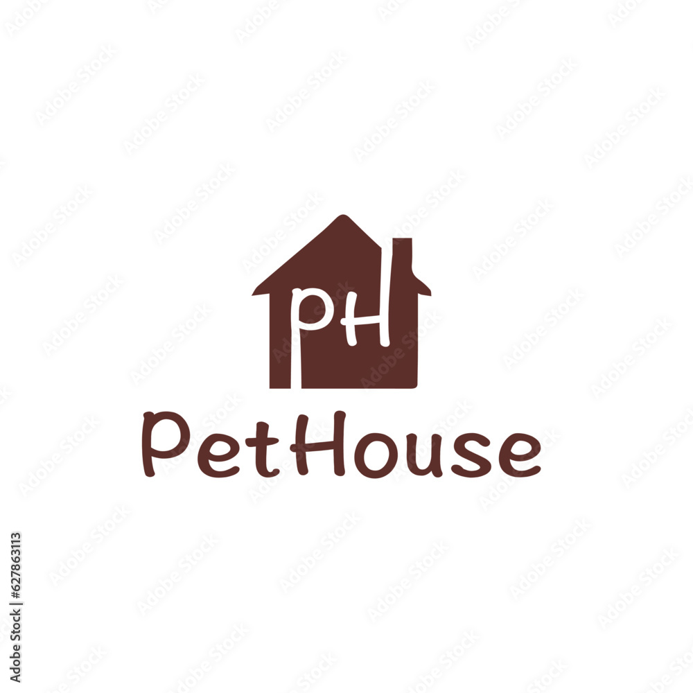 Pet house logo Pet house logo