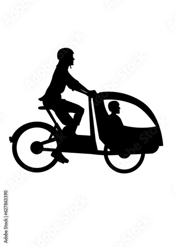 Lastenbike mit Kind