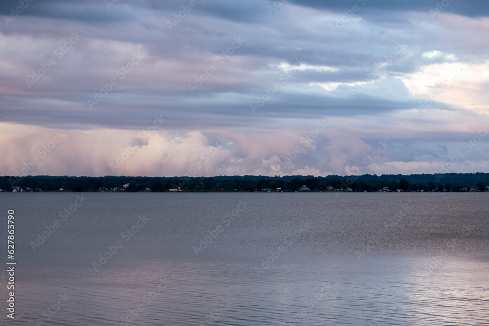 Dramatic golden hour Clouds over the north bank of the Rappahnnock River in Eastern Virginia Dramatic golden hour Clouds over the north bank of the Rappahnnock River in Eastern Virginia