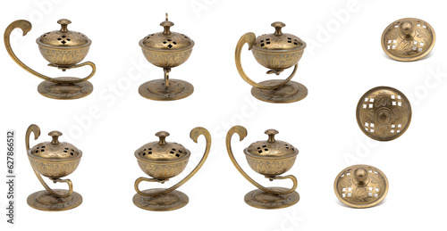 Vintage Brass incense holder - Multi Image