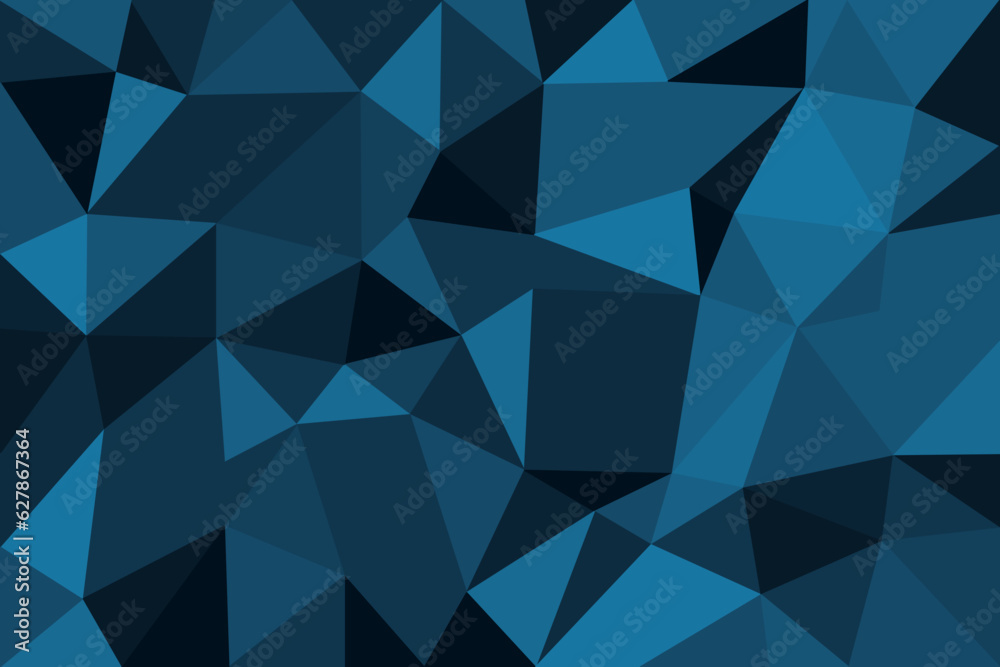 blue abstract geometric background pattern low poly art