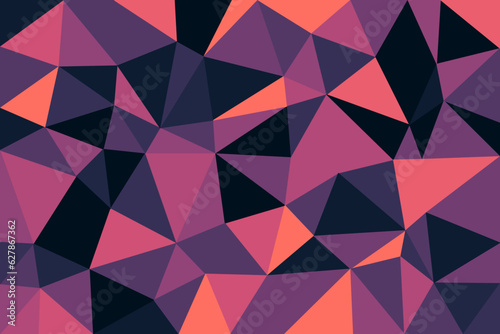 abstract triangle background pattern black and pink colors