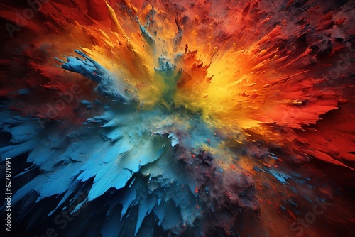 Abstract Color Explosion © Parvez