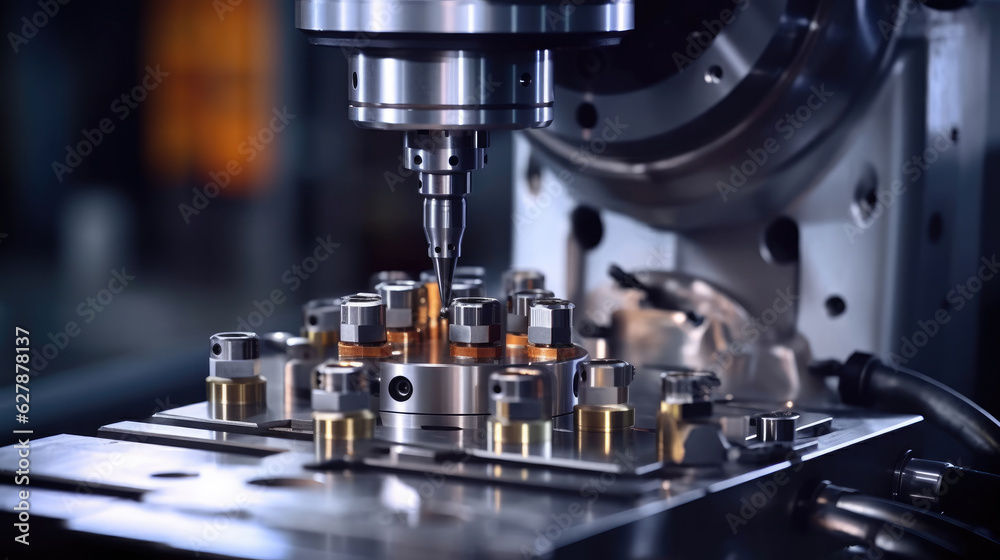 CNC milling machine Process, The CNC lathe produces steel parts for the automotive manufacturing process, metal CNC milling machine Process, The CNC lathe produces steel parts for the automotive manufacturing process, metal