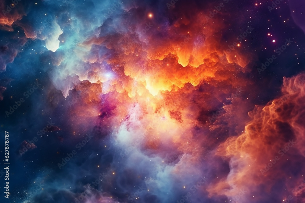star of space, abstract background with a futuristic design 