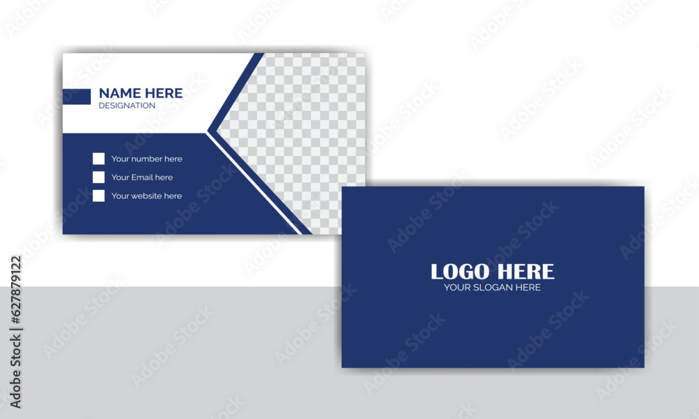 Double sided professional business card design. Double sided professional business card design.