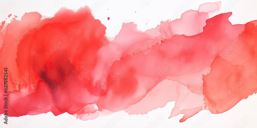 Abstract red watercolor background. AI-generated image