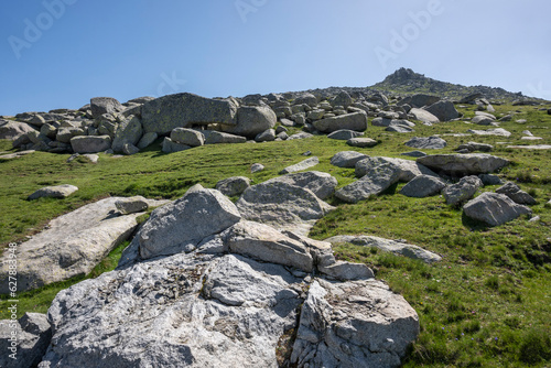 Landscape of Rila Mountain near Kalin peak, Bulgaria