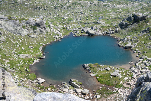 Landscape of Rila Mountain near Kalin peak  Bulgaria