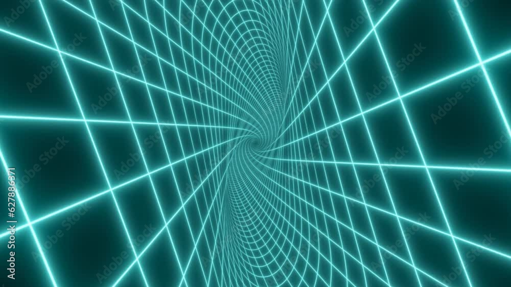Flying Inside Twisting Neon Grid Glowing Retro 80s Endless Tunnel - 4K Seamless VJ Loop Motion Background Animation Flying Inside Twisting Neon Grid Glowing Retro 80s Endless Tunnel - 4K Seamless VJ Loop Motion Background Animation