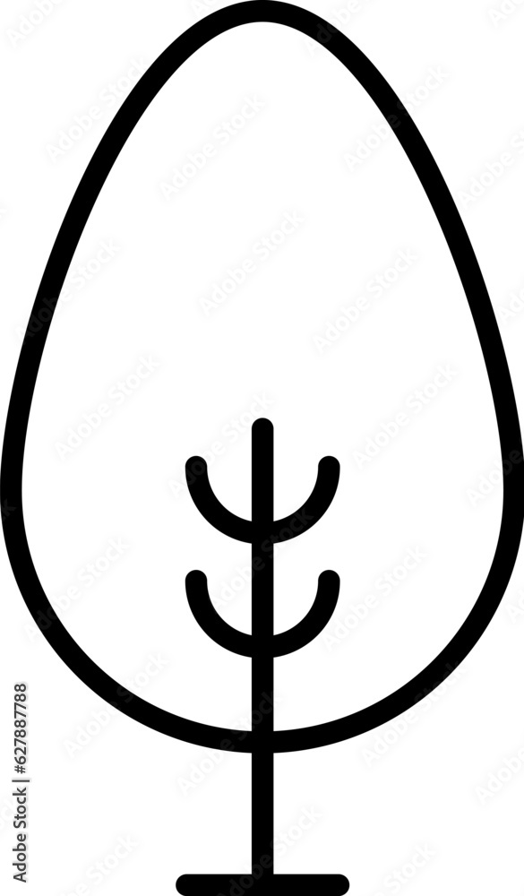 Tree Vector Icon for Shops and Stores. Perfect for web sites, books, stores, shops. Editable stroke in minimalistic outline style Tree Vector Icon for Shops and Stores. Perfect for web sites, books, stores, shops. Editable stroke in minimalistic outline style