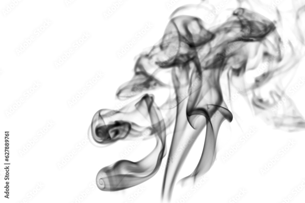 Texture of black smoke on white background Texture of black smoke on white background