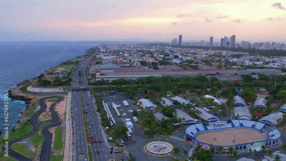 Hyperlapse feria ganadera y malecon de santo domingo.