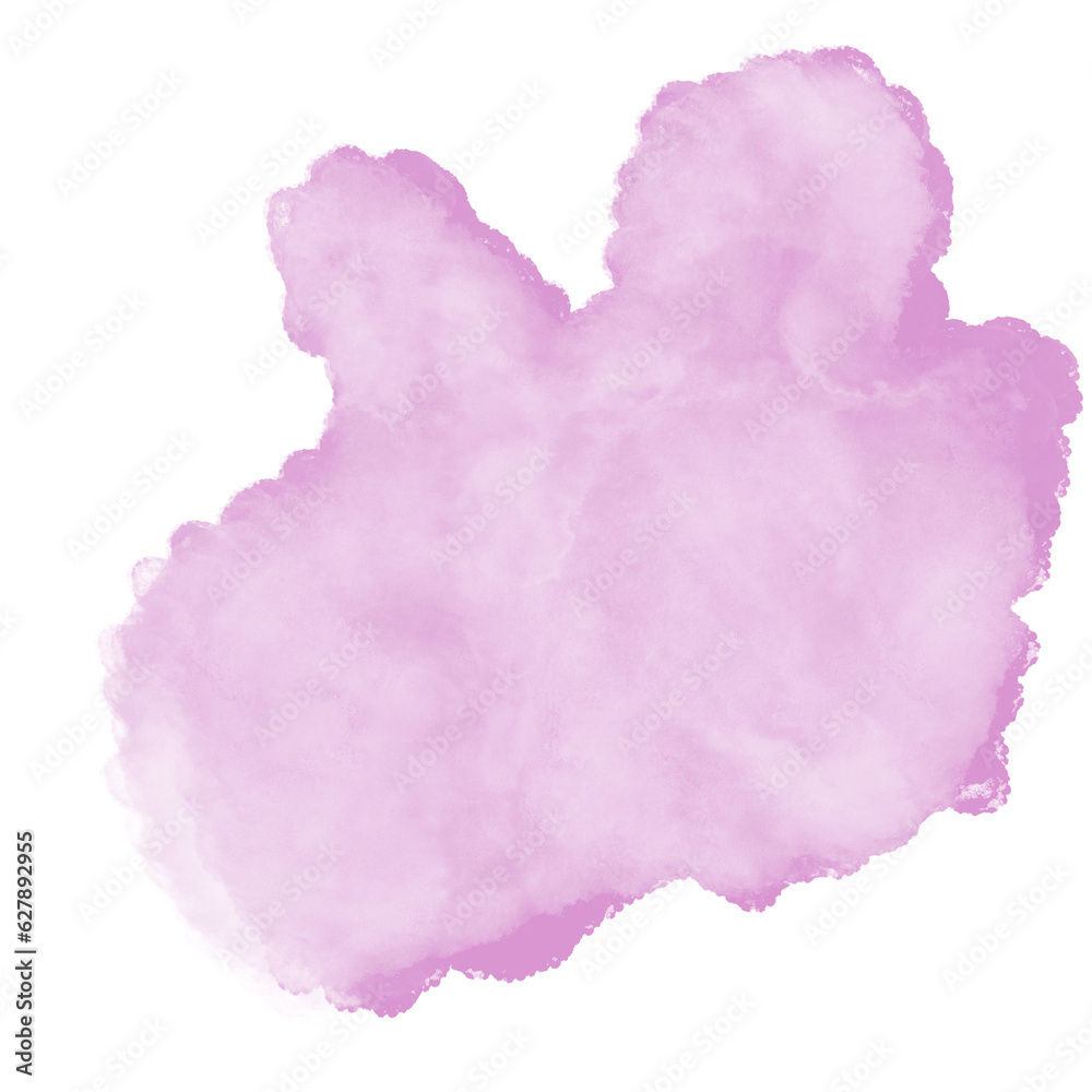 Pink Watercolor Abstract Shapes