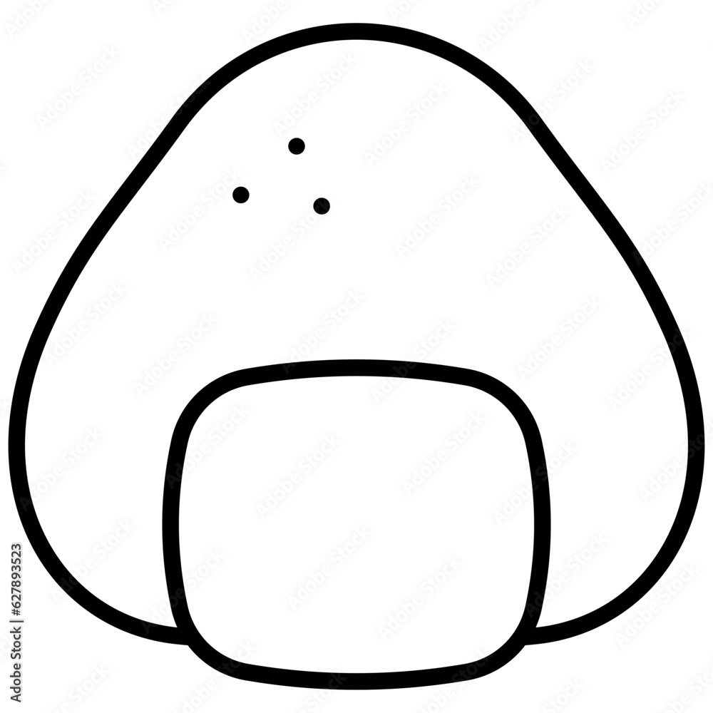 onigiri outline icon