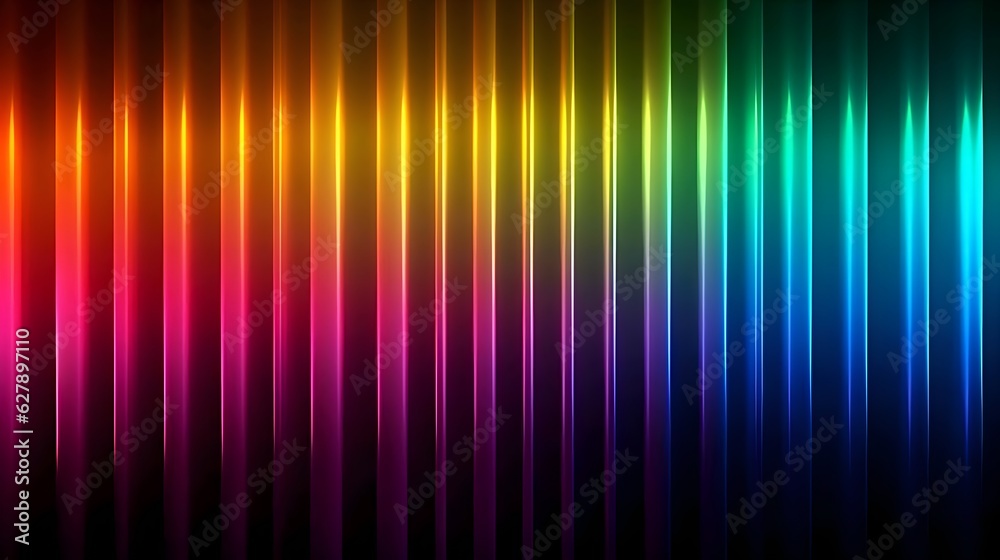 Colorful spectrum lights with black background. 8k resolution. Best for wide banner, poster, header website, social media, editing video, background presentation, promotion and more