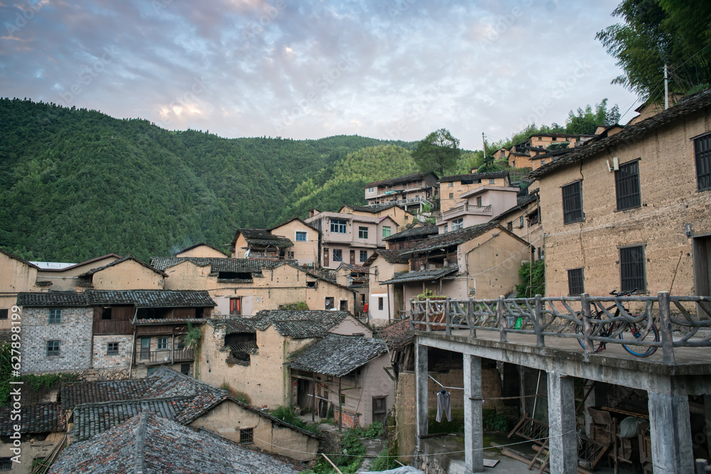 old houses in the village of Zhejiang, China