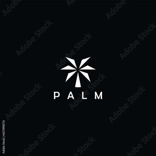 Luxury Palm Logo Template Vector