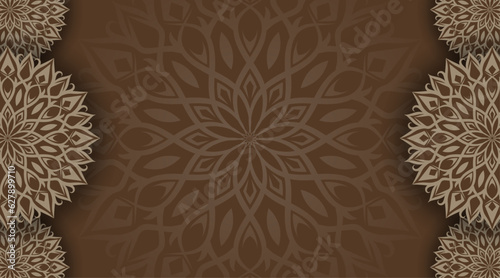 simple background, decorative mandala ornament
