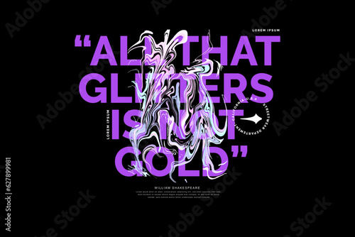 aesthetic quotes urban streetwear vector graphic design templates Collection