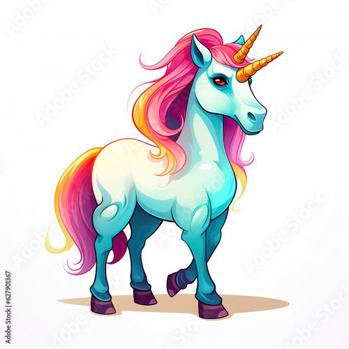 unicorn horse isolated on white background