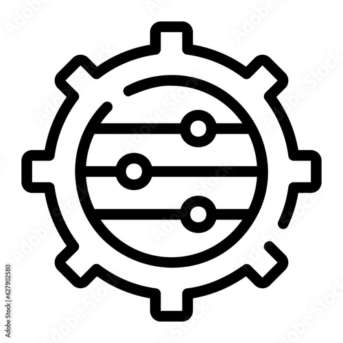 settings line icon