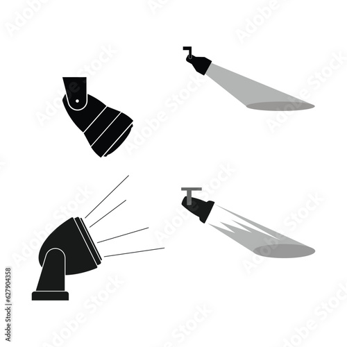 Spotlight icon vector illustration
