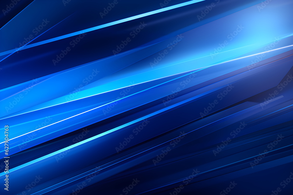 abstract modern blue background science, futuristic, energy technology concept. Digital image of light rays, stripes lines with blue light, speed and motion blur over dark blue background, AI generate abstract modern blue background science, futuristic, energy technology concept. Digital image of light rays, stripes lines with blue light, speed and motion blur over dark blue background, AI generate