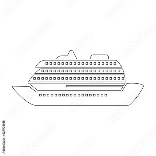 cruise ship icon