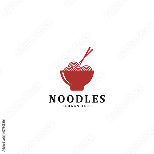 nodle logo template vector in white baclground photo