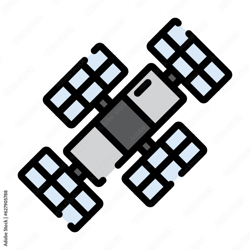satellite icon vector 