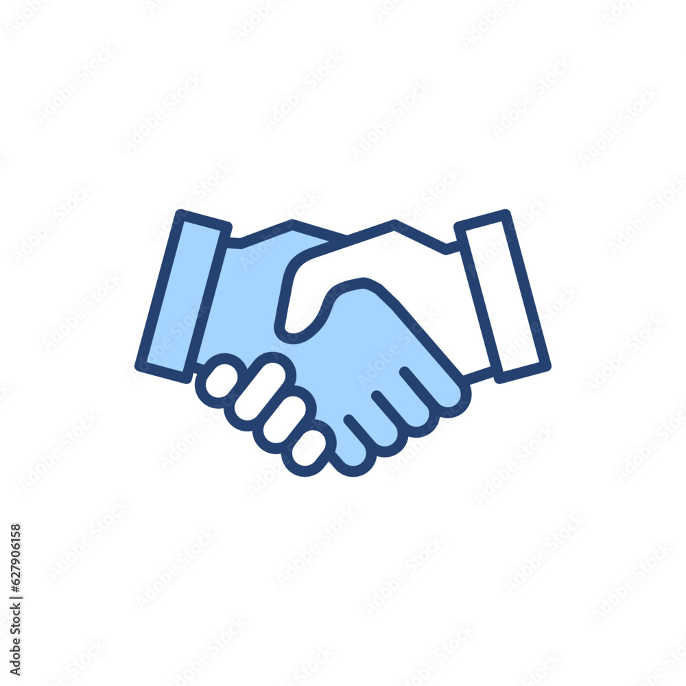 Handshake icon vector. business handshake sign and symbol. contact agreement Handshake icon vector. business handshake sign and symbol. contact agreement