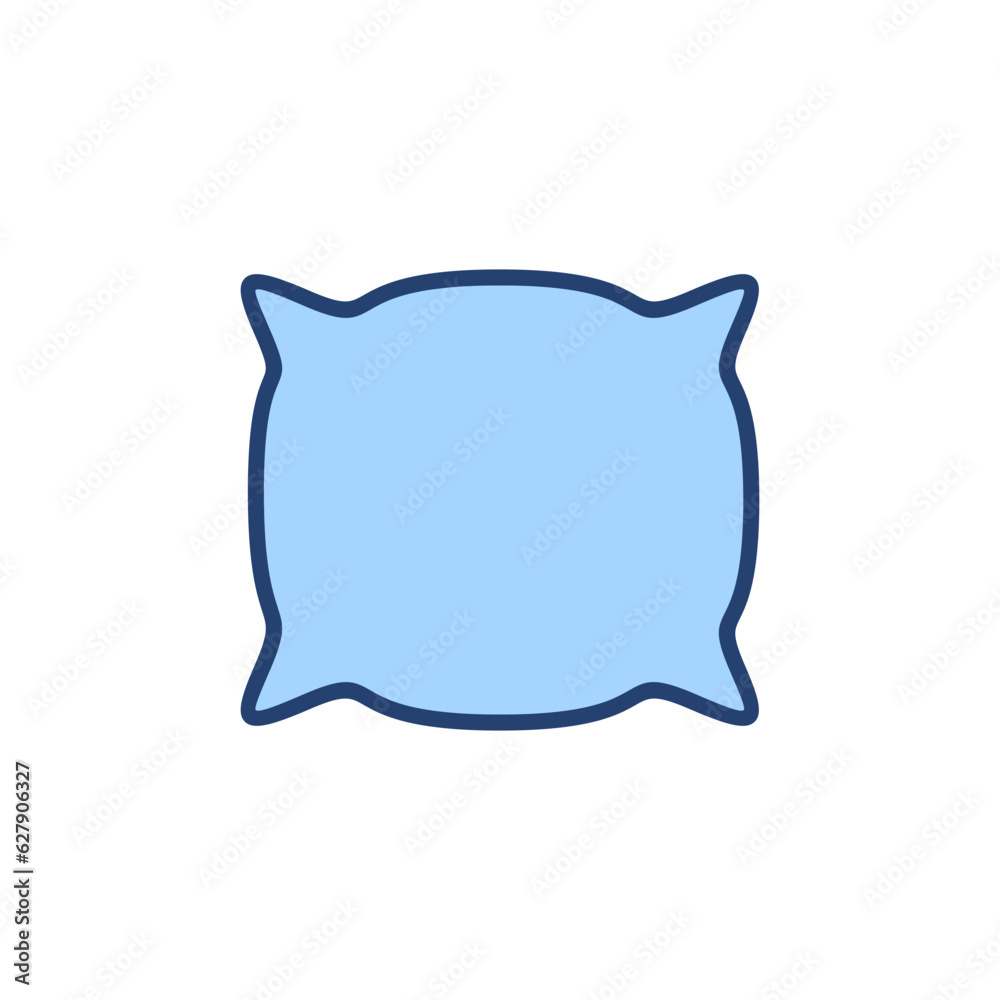 Pillow icon vector. Pillow sign and symbol. Comfortable fluffy pillow Pillow icon vector. Pillow sign and symbol. Comfortable fluffy pillow