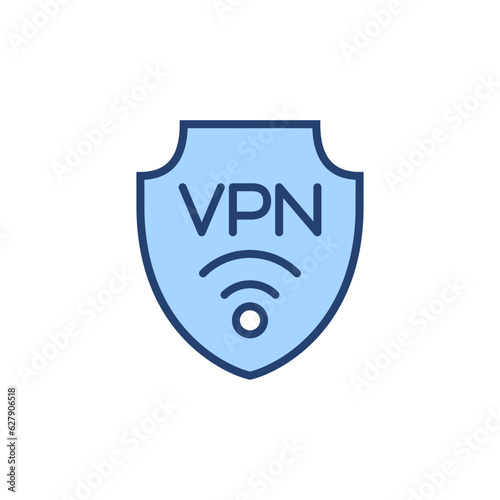 Vpn icon vector. Private network sign and symbol. virtual private network icon.