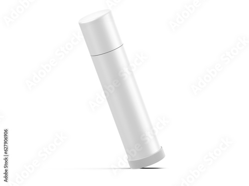 Lip balm container tubes with twist bottom mockup, 3d render illustration