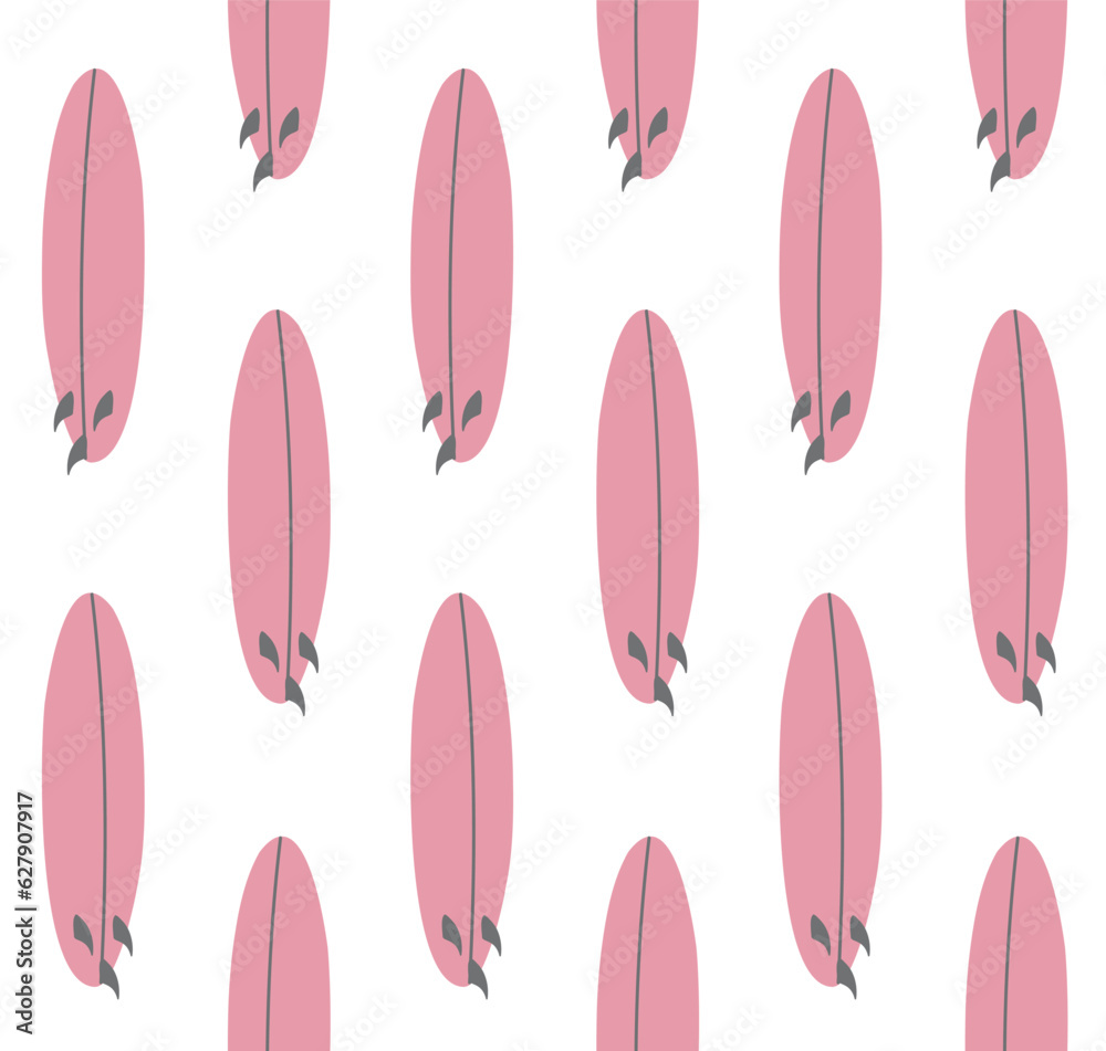 Vector seamless pattern of hand drawn flat surf boards isolated on white background Vector seamless pattern of hand drawn flat surf boards isolated on white background