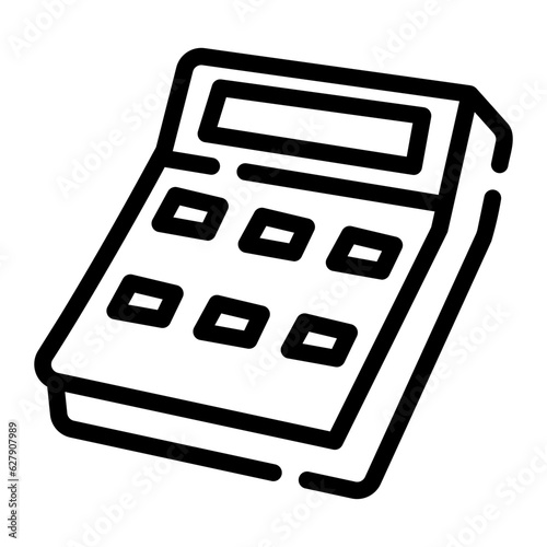 calculator Line Icon