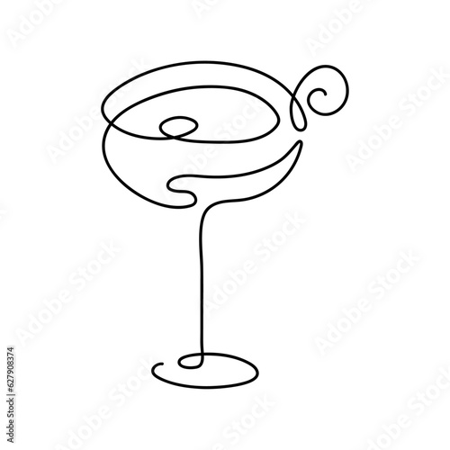 line art bar cocktail