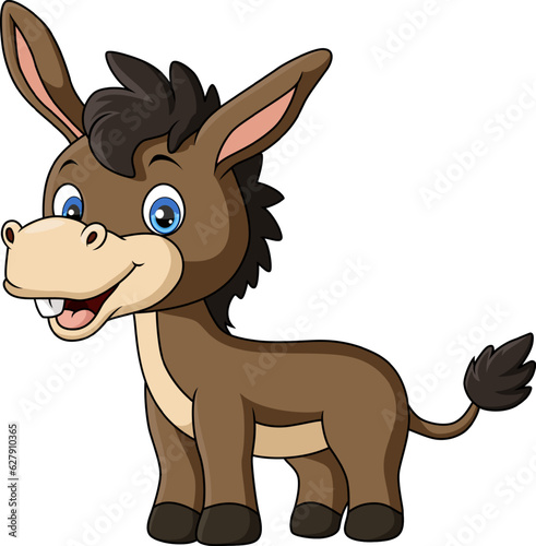 Cute baby donkey cartoon Cute baby donkey cartoon sitting