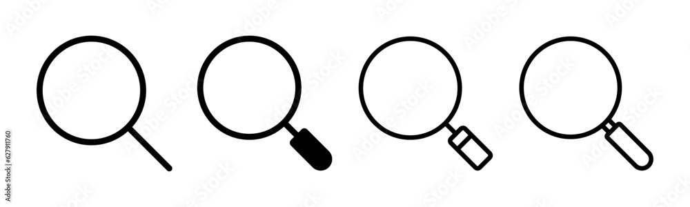 Search icon set illustration. search magnifying glass sign and symbol Search icon set illustration. search magnifying glass sign and symbol