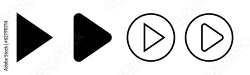 Free Download Play Icon set illustration. Play button sign and symbol - GFXLoad