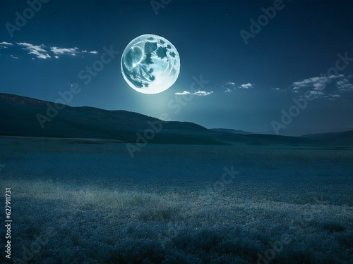 A moonlit night view