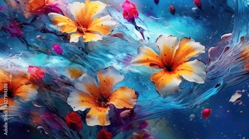 watercolor painting of flowers © faiz