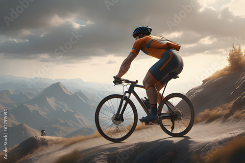 cyclist on the road
generative ai