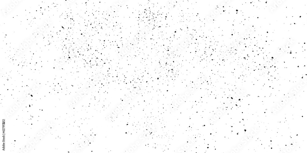 Black grainy texture isolated on white background. Dust overlay. Dark noise granules.