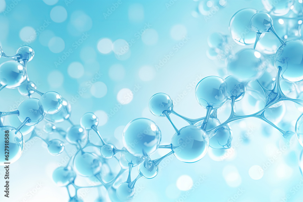 Abstract background with nano molecular structure Abstract background with nano molecular structure