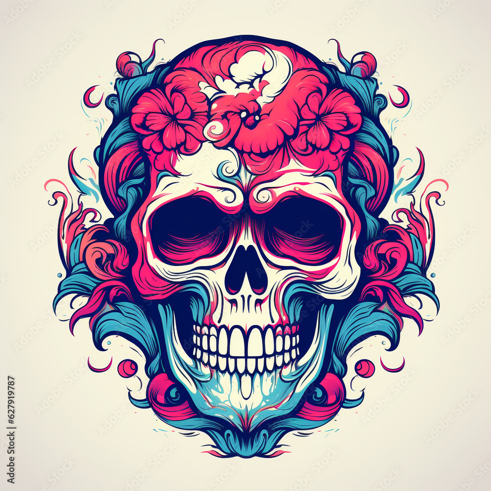 Sugar skull illustration abstract Sugar skull illustration abstract