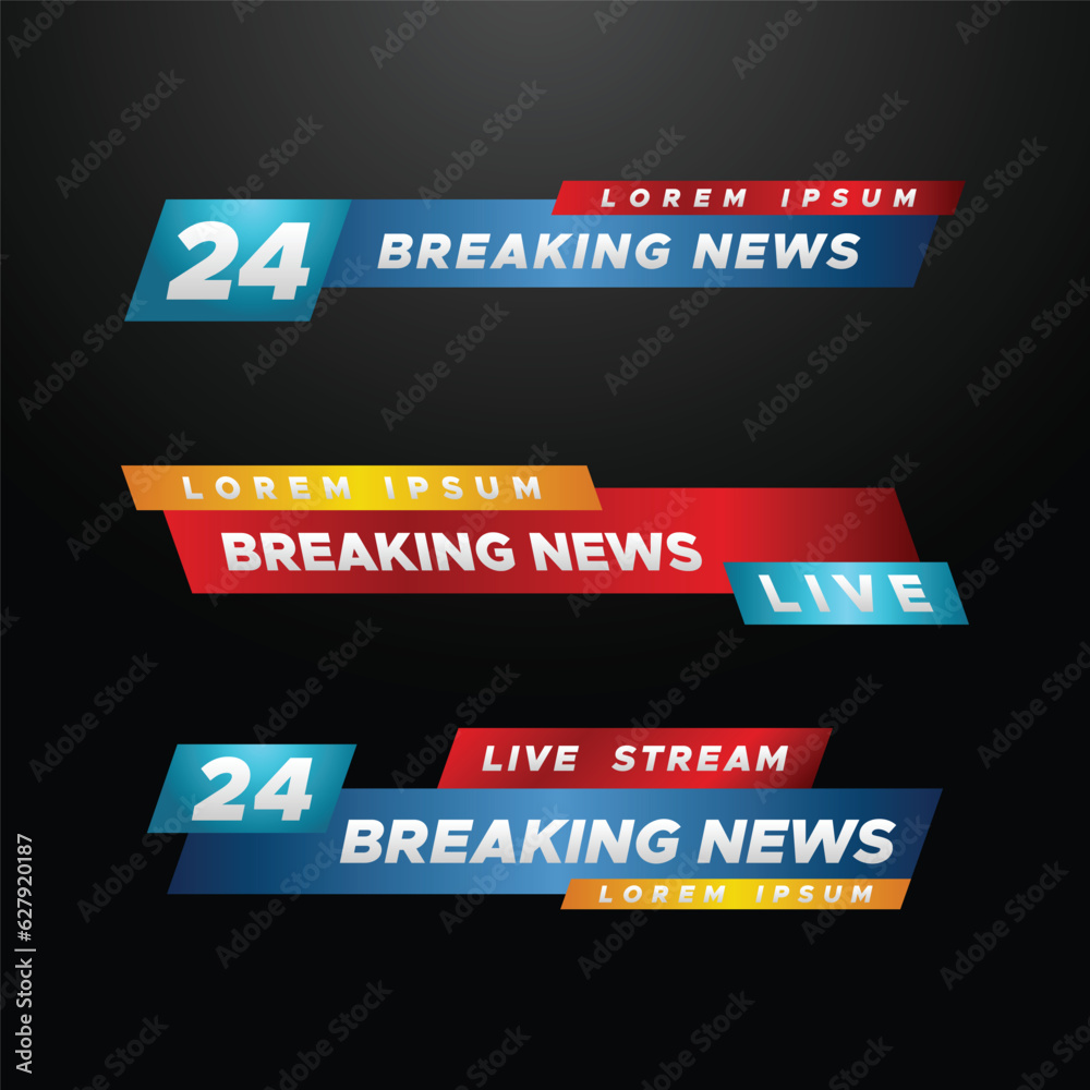 Breaking News Badge Design for Media