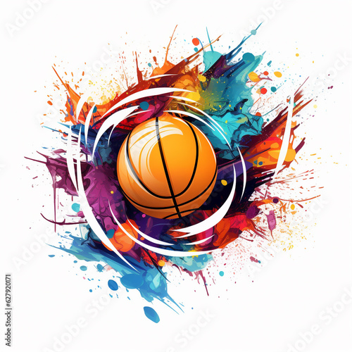 Abstract basketball logo icon illustration © Supersubstd