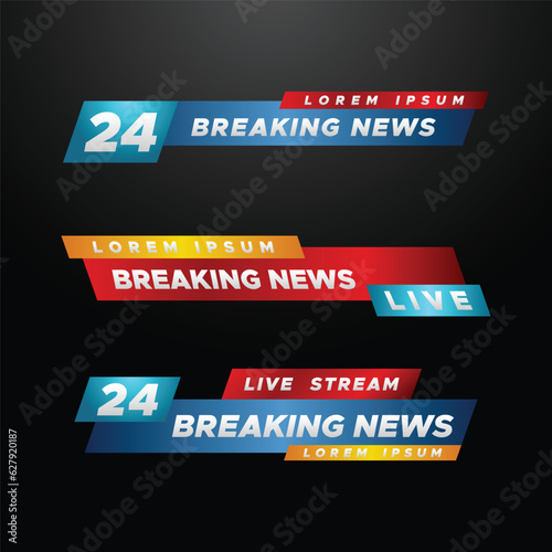 Breaking News Badge Design for Media
